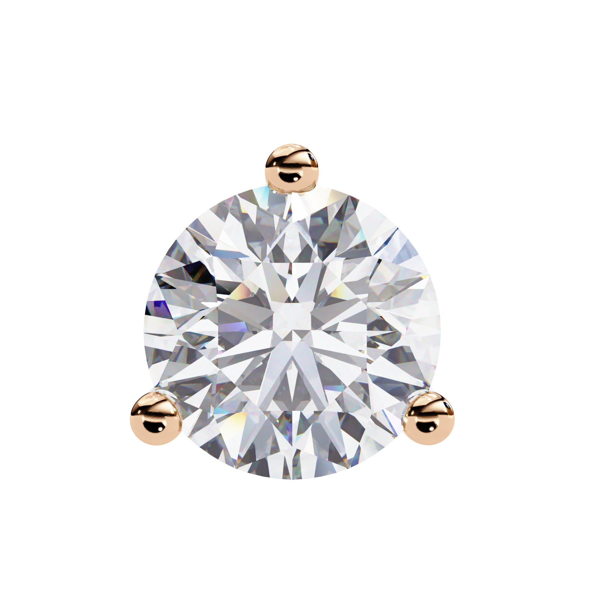 2.57ct Round Diamond Stud Earrings – Solitairekart